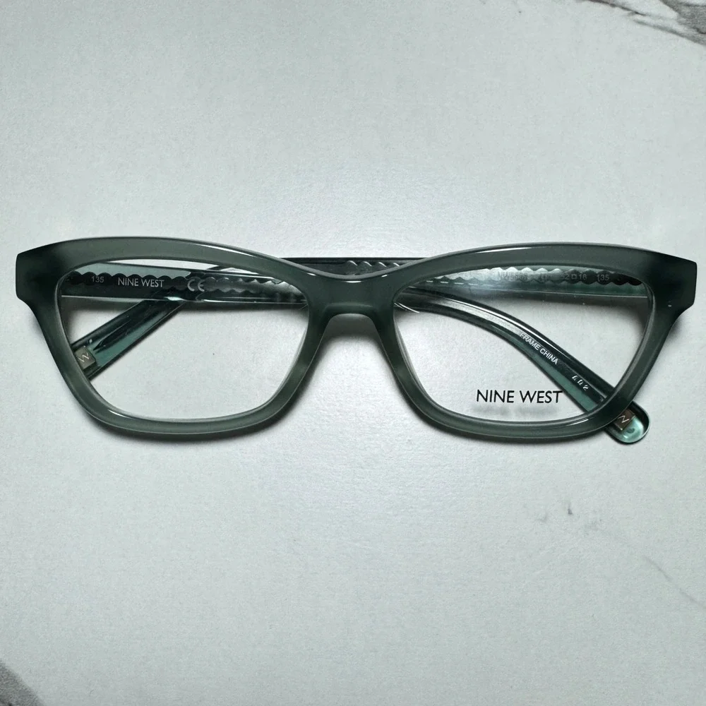 Nine West NW5086 418 Teal Green Cat Eye Eyeglasses Frames 52-16-135